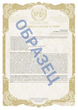 Образец Приложение к СТО 01.064.00220722.2-2020 Егорлыкская Сертификат СТО 01.064.00220722.2-2020 